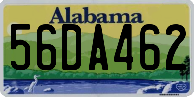 AL license plate 56DA462