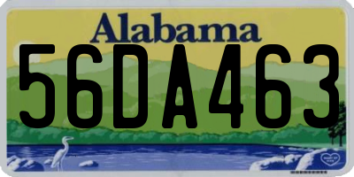 AL license plate 56DA463