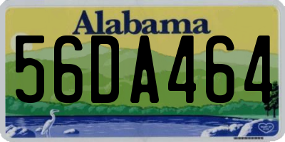 AL license plate 56DA464