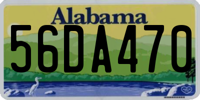 AL license plate 56DA470