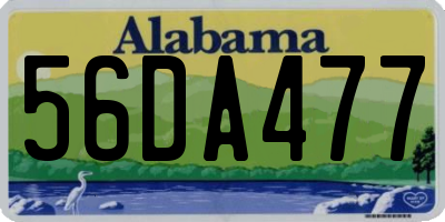 AL license plate 56DA477