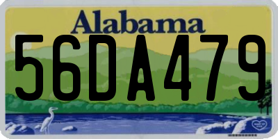 AL license plate 56DA479