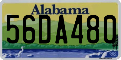 AL license plate 56DA480