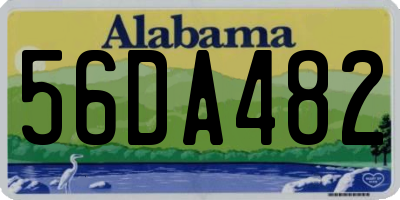 AL license plate 56DA482
