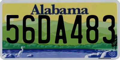 AL license plate 56DA483