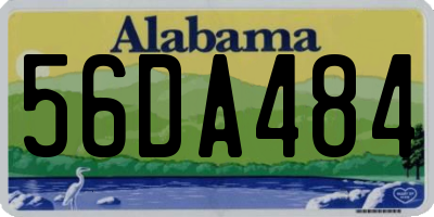 AL license plate 56DA484