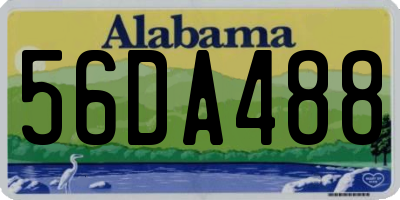 AL license plate 56DA488