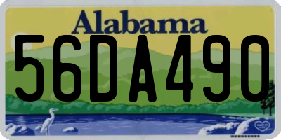 AL license plate 56DA490