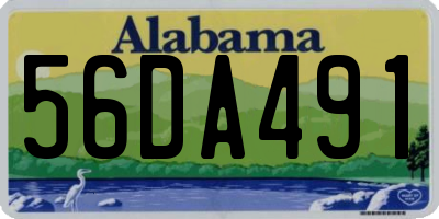AL license plate 56DA491