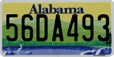 AL license plate 56DA493