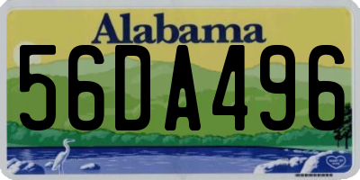 AL license plate 56DA496