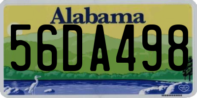 AL license plate 56DA498