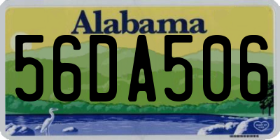 AL license plate 56DA506