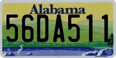 AL license plate 56DA511