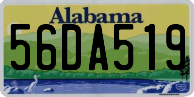 AL license plate 56DA519