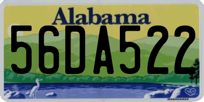 AL license plate 56DA522