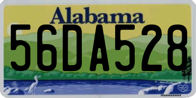 AL license plate 56DA528