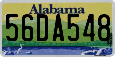 AL license plate 56DA548