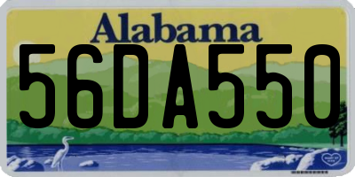 AL license plate 56DA550