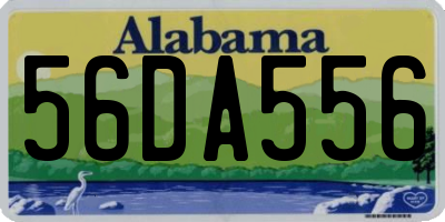 AL license plate 56DA556
