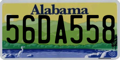 AL license plate 56DA558