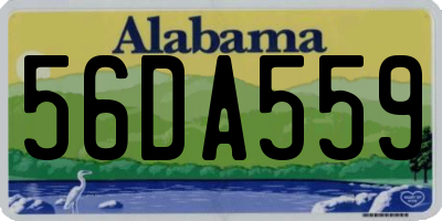AL license plate 56DA559