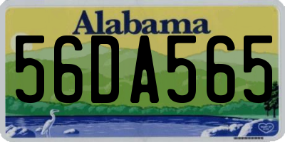 AL license plate 56DA565