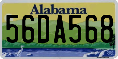 AL license plate 56DA568