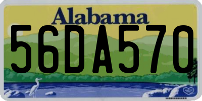 AL license plate 56DA570
