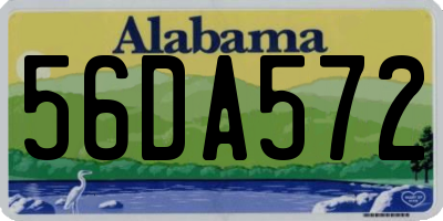 AL license plate 56DA572