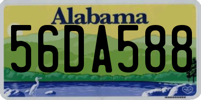AL license plate 56DA588