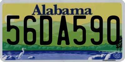 AL license plate 56DA590