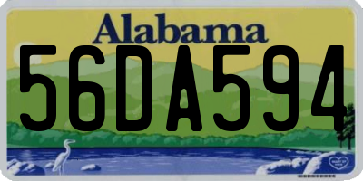 AL license plate 56DA594