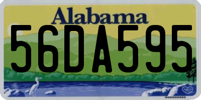 AL license plate 56DA595