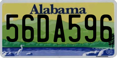 AL license plate 56DA596