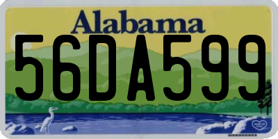 AL license plate 56DA599