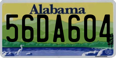 AL license plate 56DA604
