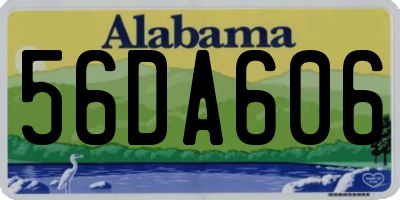 AL license plate 56DA606