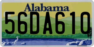 AL license plate 56DA610