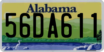 AL license plate 56DA611
