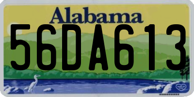 AL license plate 56DA613