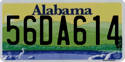AL license plate 56DA614