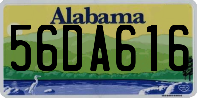 AL license plate 56DA616