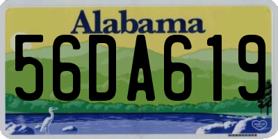 AL license plate 56DA619