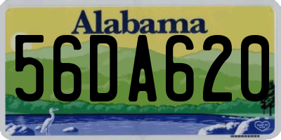 AL license plate 56DA620