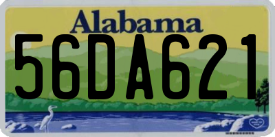 AL license plate 56DA621