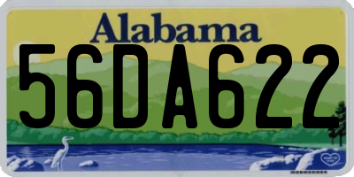 AL license plate 56DA622