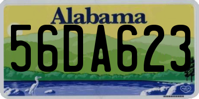 AL license plate 56DA623