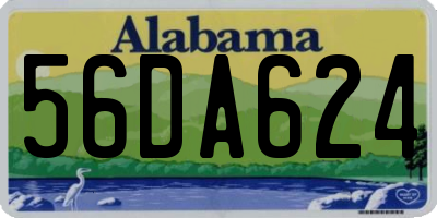 AL license plate 56DA624