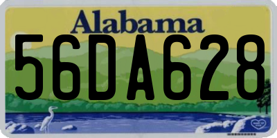 AL license plate 56DA628